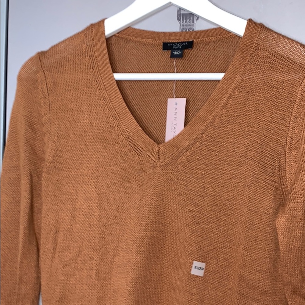 V-neck pullover sweater